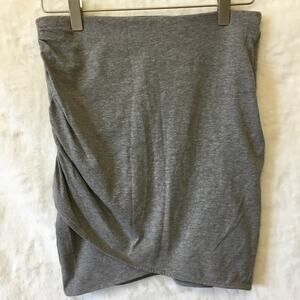 H&M Divided Gray Ruched Fitted Mini Skirt